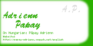 adrienn papay business card